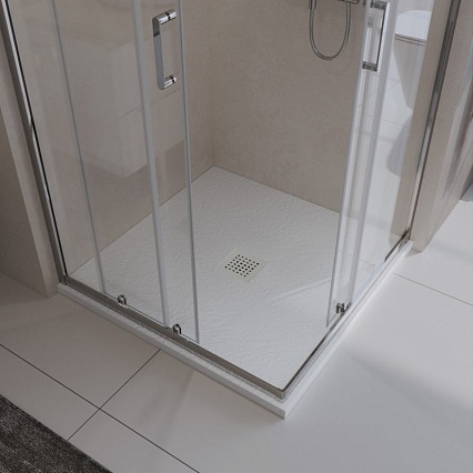 Поддон для душа BelBagno TRAY-MR-UNO-A-80-35-W-BO 80x80 белый, накладка белый