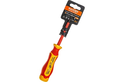 Отвертка Harden PH1х80 мм с диэлектрической рукоятью, до 1000 В, S2 801005