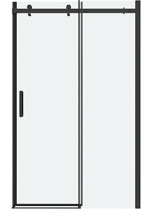 Душевая дверь Grossman Classic 140x195 прозрачное, черный матовый 100.K33.04.140.21.00