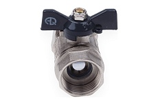 Шаровой кран для МП труб Aqualink вн 1/2x16 B бабочка 874