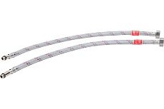 Гибкая подводка для смесителей ELKA 4627132452918 накидная гайка сталь, оплетка нейлон, покрытие ПВХ, 1/2&quot;-М10, вр/нр м10, 50 см (пара)