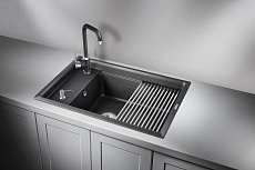 Кухонная мойка Granula Kitchen Space KS-7305 73 см черный