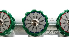 Регулирующий коллектор FAR 3/4&quot; ВР-НР с 4 отв. 1/2&quot; НР межосев. 45 мм, плс.упл. FK 3824 3412TP