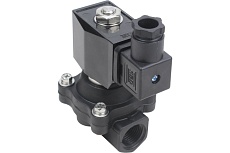 Электромагнитный клапан DN.ru VS2W-503N-NC Ду20 Ру6 пластик 24В DC прямого действия D130-01466