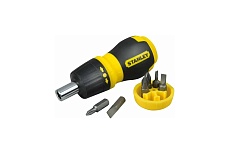 Реверсивная отвертка Stubby Multibit Stanley 0-66-358