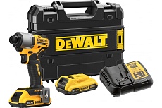 Бесщеточный ультракомпактный импульсный шуруповерт DeWalt 18 В XR DCF840D2T-QW