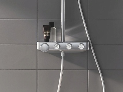 Душевая стойка Grohe Euphoria SmartControl System 310 Cube Duo 26508000 с термостатом