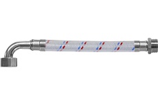 Гибкая подводка для воды ЦС ГИГАНТ 17 нейлон 1/2”Ш х 1/2Г-угол L-150 см, штука ГП002469