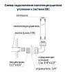 Комплект фитингов Aquatek AQ 3020BL уголок со сгоном, черный