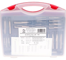 Набор метчиков и плашек Bucovice Tools M1-QS MF8-MF12 115CrV3, 46 предметов 310121