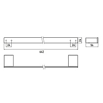 Полотенцедержатель Emco Loft 0560 133 60, 64 см черный