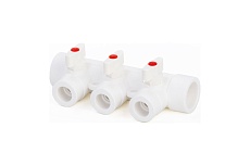 Коллектор с шаровыми кранами Lammin ppr 40x3 Lm31081003040