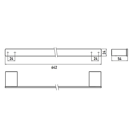 Полотенцедержатель Emco Loft 0560 133 60, 64 см черный