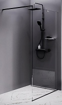 Душевая перегородка Am.Pm Func W84WI-110-F1-BTE 110x200 черный матовый, прозрачное