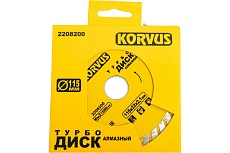 Диск алмазный турбо 115x2.1x22 мм Korvus 2208200 Лк-00003262