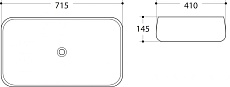 Раковина Art&Max AM-78101 71.5 см белый