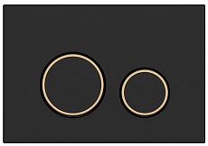 Кнопка смыва Cersanit Twins A63534 черный матовый