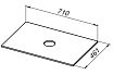 Столешница Allen Brau Reality 70 см grey structure, 1.32022.G-S