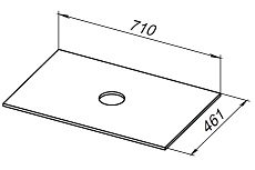 Столешница Allen Brau Reality 70 см grey structure, 1.32022.G-S