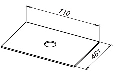 Столешница Allen Brau Reality 71 см grey structure, 1.32022.G-S