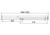 Душевая дверь Vincea Экстенза (Extenza) VDP-4EX1112CLBN 110/120x195 брашированный никель, прозрачная