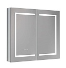 Зеркальный шкаф Aquatek 80x70 см с подсветкой, антипар, хром AQ7604-MLC