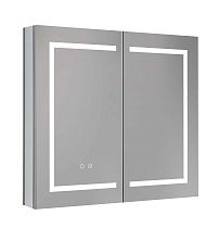 Зеркальный шкаф Aquatek 80x70 см с подсветкой, антипар, хром AQ7604-MLC