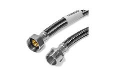 Подводка для воды Doron с оплетением из нержавейки и фибро-нейлона 1/2 г/ш 120 см (5/80) 014411