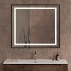Зеркало BelBagno SPC-KRAFT-900-800-SENS-NERO 90x80 см сенсорный выключатель, черный