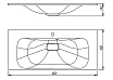 Раковина Style Line Фортуна 80 см жасмин ЛС-00002420