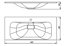 Раковина Style Line Фортуна 80 см жасмин ЛС-00002420