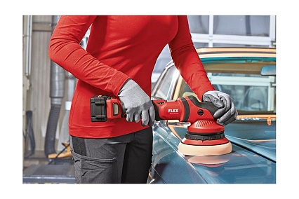 Аккумуляторная эксцентриковая полировальная машина Flex XFE 15 150 18.0-EC/5.0 P-Set 461237