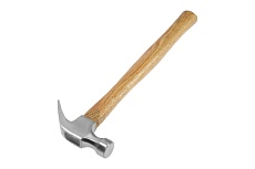 Молоток-гвоздодер LOM деревянная рукоятка, 225 г ЛОМ 4987613