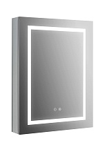 Зеркальный шкаф Aquatek 60x80 см с подсветкой, антипар, хром AQ7604-MLC