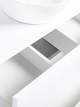 Тумба со столешницей Orange Otto 75 см Ot-75TuMDF+B08-360W белый глянец