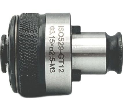 Головка к резьбонарезному патрону для метчиков М3, GT12, d=19 мм TORNERI 041835