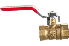 Шаровой кран ProfEco 1/2 ВР-ВР, муфтовый, ручка, Ду15, Ру20 11Б27п1 PE-12FFL