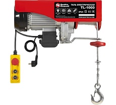 Электрическая таль Quattro Elementi TL-1000 1600 Вт, 500/1000 кг, трос 12 м, блок полиспаст в компл. 793-701