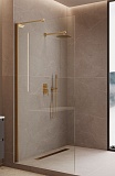 Душевая перегородка Vincea Волк-Ин (Walk-In) VLSW-1H110CLG 110x200 брашированное золото, прозрачное