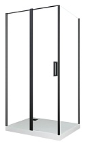 Душевой уголок Cerutti Victoria 120x90 прозрачный, черный