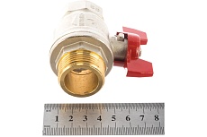 Шаровой кран RUB 1&quot; DN25 PN40, ВР-НР, серия MILANO (S.90), бабочка S90F26