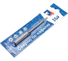 Сверло перьевое по керамике и стеклу 3 мм, 2 грани S.E.B. 405CL-K03