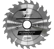 Диск пильный по дереву 200х32/30 мм, 24 зуба Pobedit 5307200
