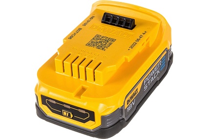Бесщеточный импульсный шуруповерт DeWalt 18 В XR батарея POWERSTACK, чемодан TSTAK DCF840E1T-XJ
