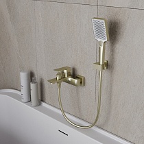 Смеситель для ванны Oliveeka D-Line OL-639003A-BG золото матовое