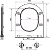 Крышка-сиденье для унитаза Timo TD-500 с микролифтом (к унитазам ТК-203, 403, 503)