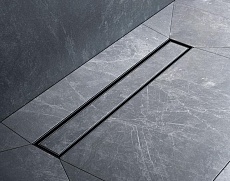 Душевой лоток Am.Pm MasterFlow W01SC-U11-050-04BM 50 см, комб.затвор, решетка под плитку, черный матовый