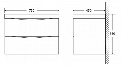 Тумба с раковиной BelBagno Marino 75 Bianco Opaco