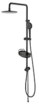 Душевая стойка Lemark Bronx LM3788BL черный