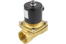 Электромагнитный клапан DN.ru двухходовой VS2W-100V-NC Ду20 Ру10 латунь, VITON 220B AC D130-01560